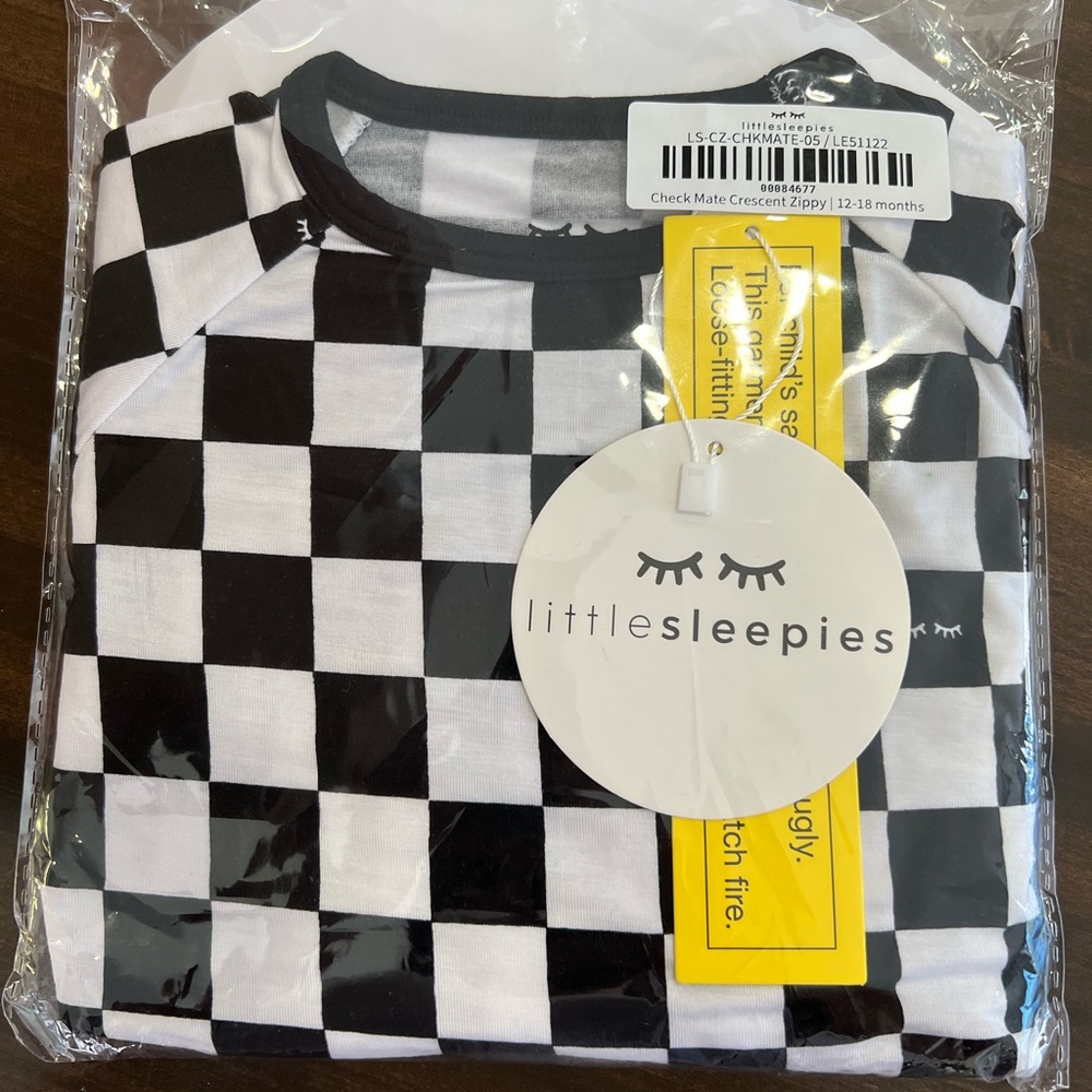 12-18 crescent zippy Little Sleepies